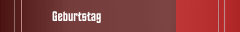 Geburtstag
